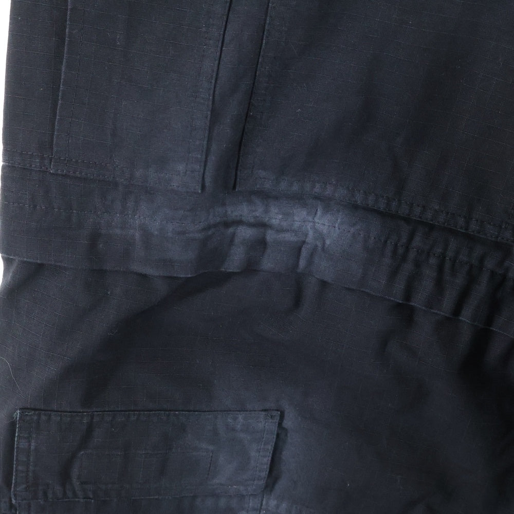 BALENCIAGA(バレンシアガ) 24SS ダメージ加工 ラージカーゴパンツ ワイドパンツ ブラック 790982