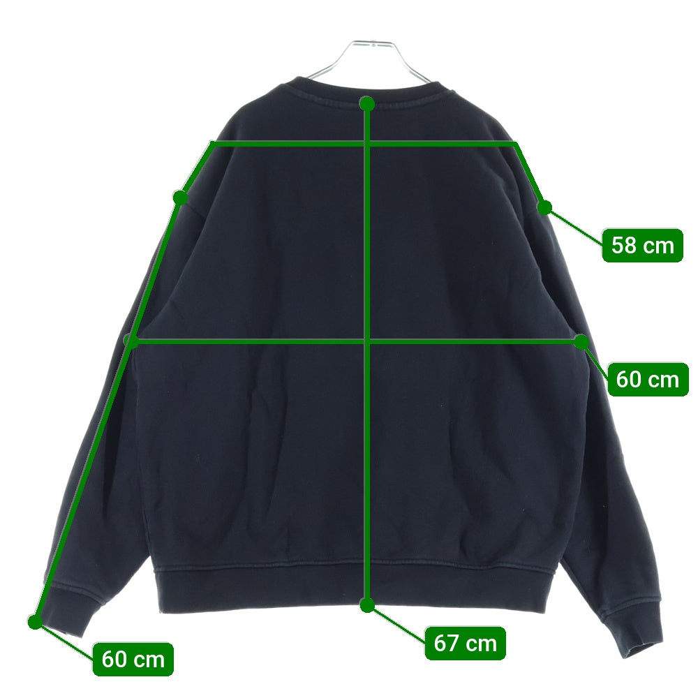 KITH(キス) x The Simpsons Portrait シンプソンズ フロント刺繍 クルーネックトレーナー スウェット ブラック