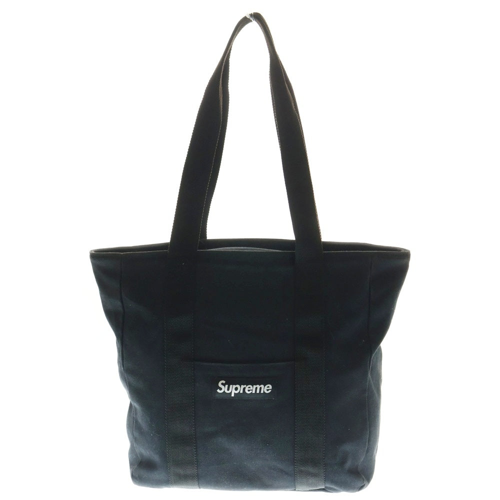 SUPREME(シュプリーム) 20AW LOGO CANVAS TOTE ロゴ キャンバス トートバッグ ブラック