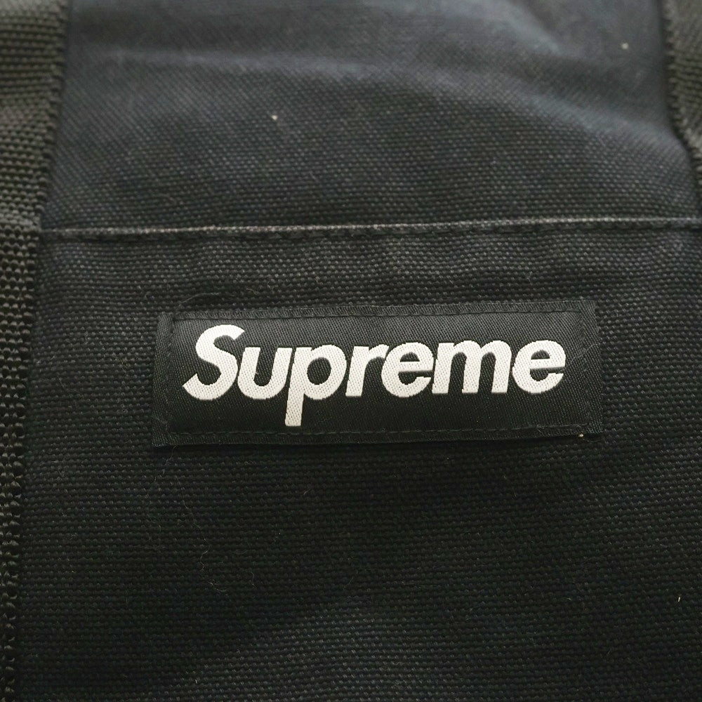 SUPREME(シュプリーム) 20AW LOGO CANVAS TOTE ロゴ キャンバス トートバッグ ブラック