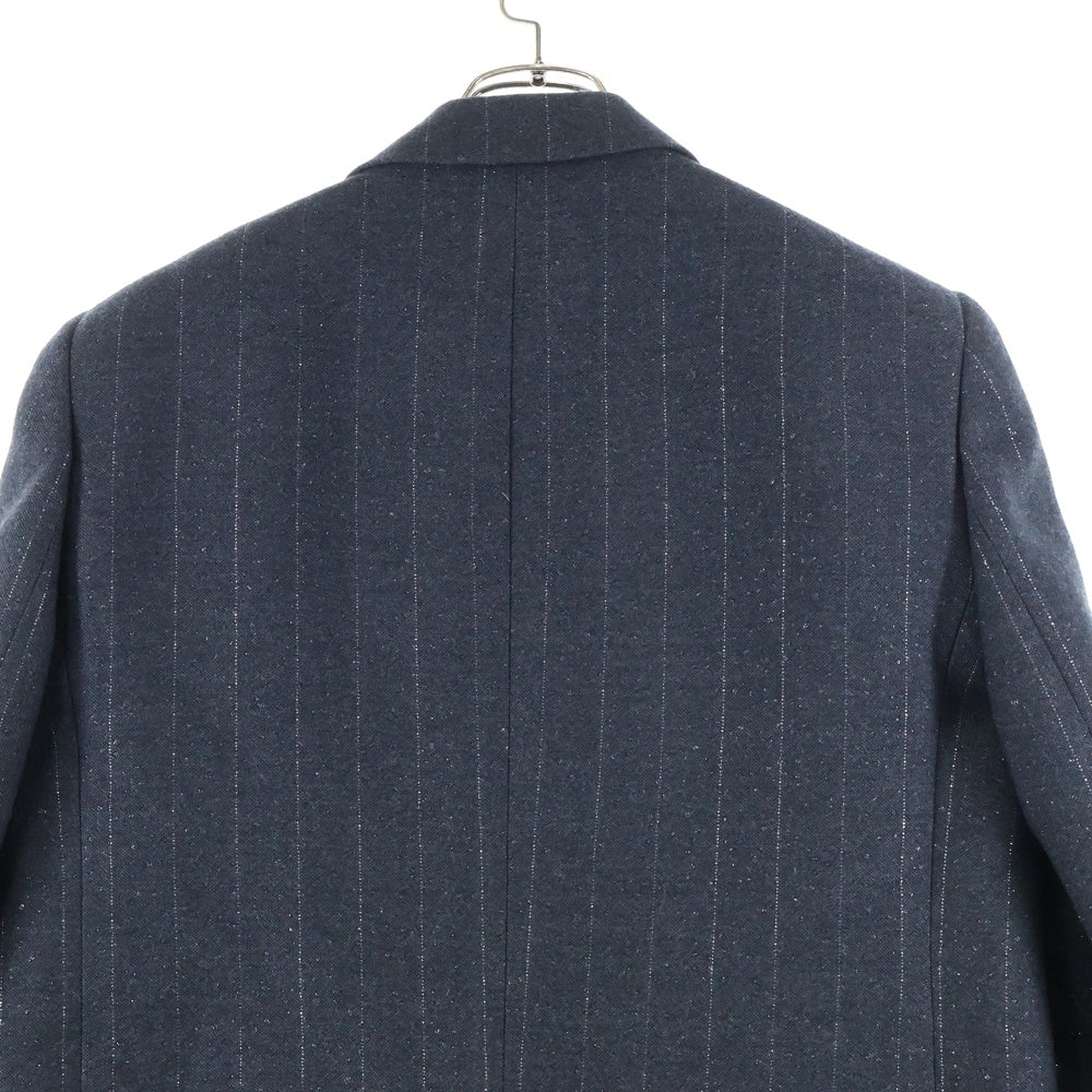 SAINT LAURENT PARIS(サンローランパリ) シングルブレスト ストライプ ウールテーラードジャケット グレー 705935 Y1F10