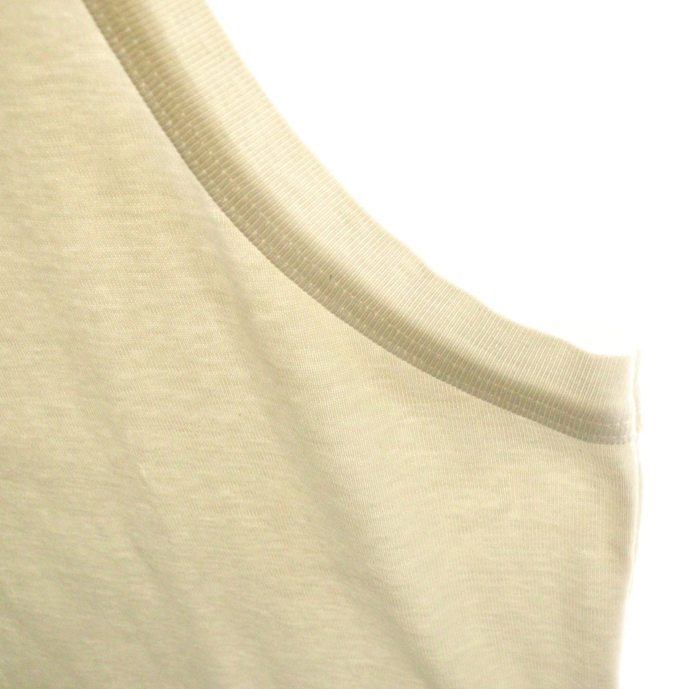 PRADA(プラダ) トライアングルロゴ ノースリーブカットソー タンクトップ ホワイト UJT109