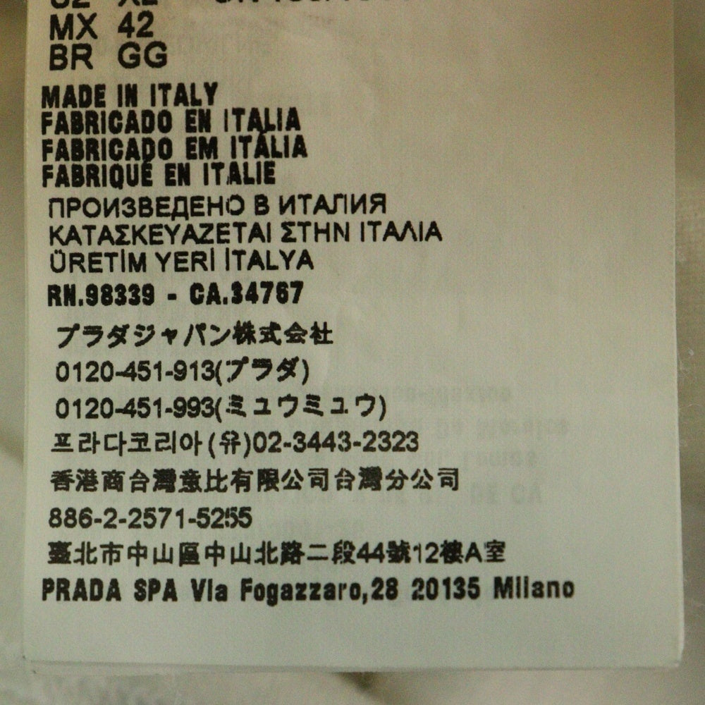 PRADA(プラダ) トライアングルロゴ ノースリーブカットソー タンクトップ ホワイト UJT109