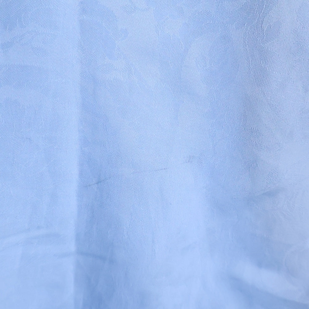 VERSACE(ヴェルサーチ) BAROCCO JAQCUARD COTTON SHIRT メデューサボタン 総柄コットン長袖シャツ ブルー 1018835