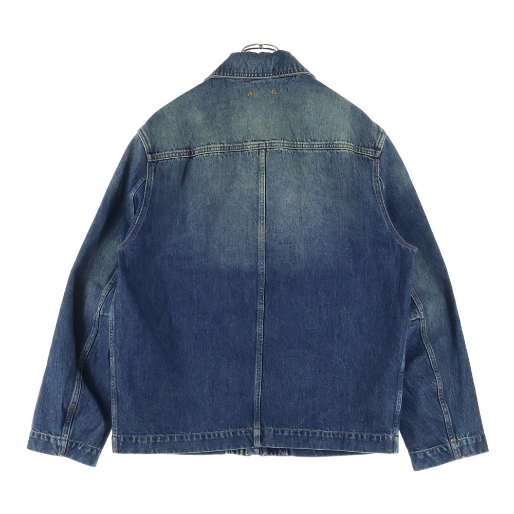LOUIS VUITTON(ルイヴィトン) モノグラム ジップアップ デニムワークジャケット RM232Q Y38 HPA46W インディゴ