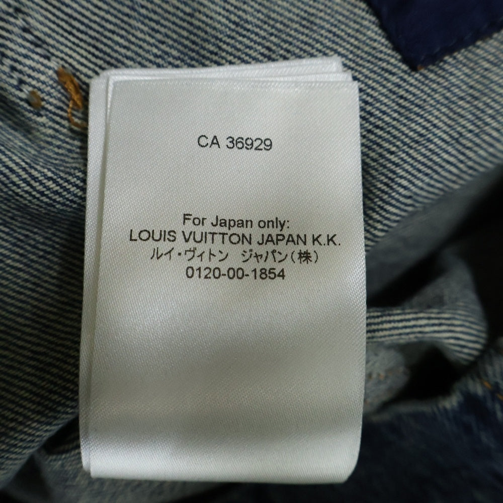 LOUIS VUITTON(ルイヴィトン) モノグラム ジップアップ デニムワークジャケット RM232Q Y38 HPA46W インディゴ