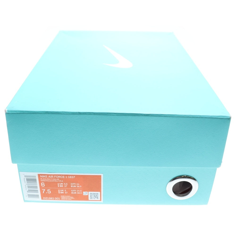 NIKE(ナイキ) ×TIFFANY&CO AIR FORCE 1 LOW 1837 BLACK DZ1382-001 ティファニー エアフォース1 1837 ローカットスニーカー ブラック レディース US6/24cm DZ1382-001