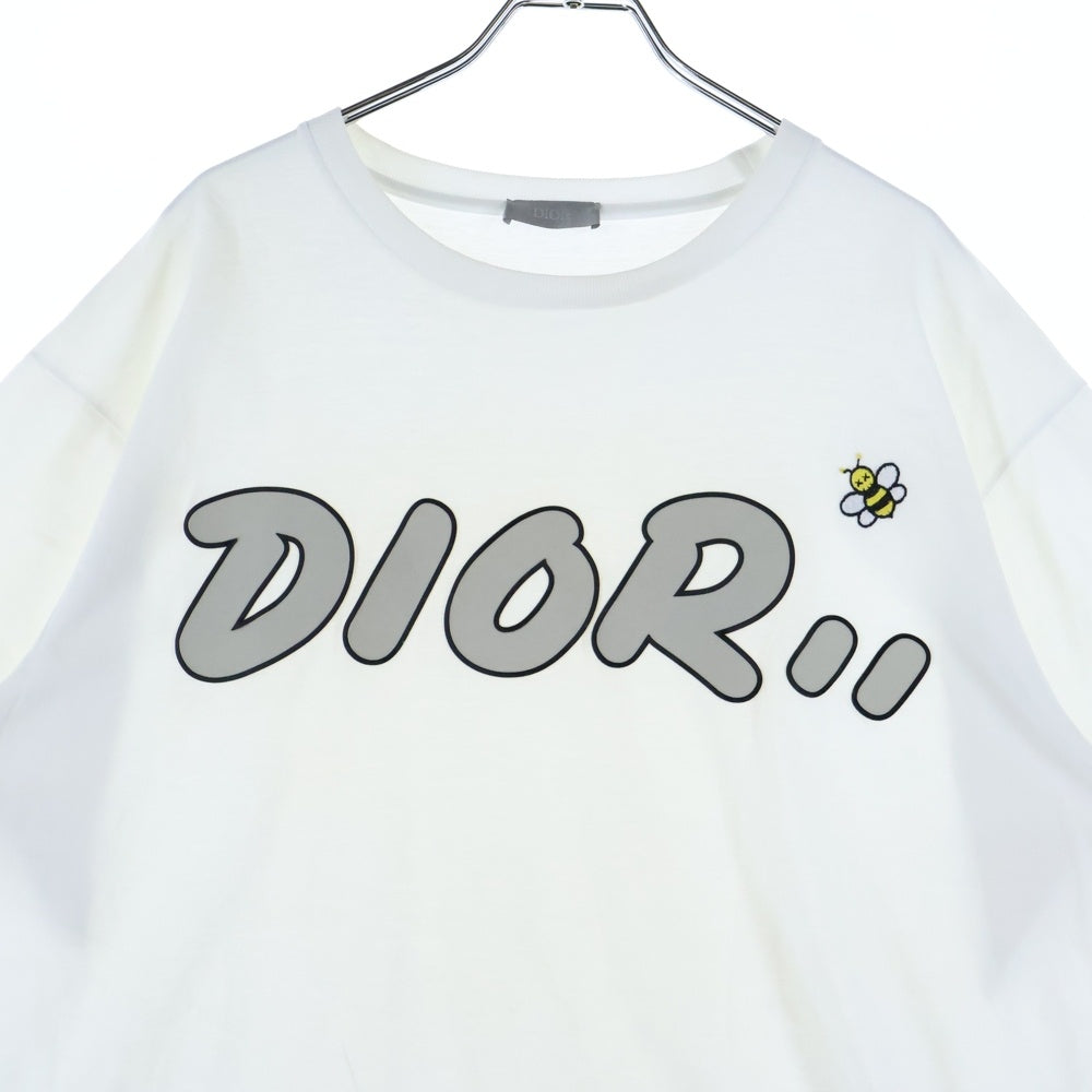DIOR(ディオール) 19SS×KAWS BEE LOGO TEE カウズ ビー刺繍 半袖Tシャツ ホワイト 923J611X1241