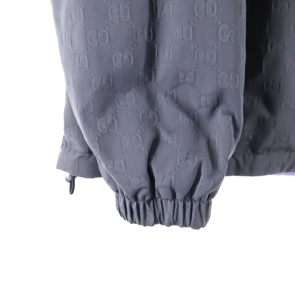 GUCCI(グッチ) GGナイロン リバーシブルジャケット ブルゾン グレー/パープル 795697