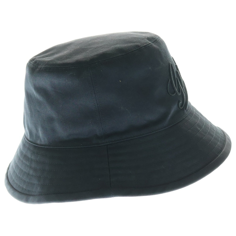 GUCCI(グッチ) ロゴ刺繍 バケットハット 帽子 ブラック 792789