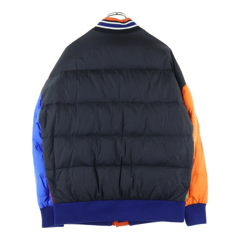 DSQUARED2(ディースクエアード) 22AW クレイジーカラーブロック カーディガンタイプ ダウンジャケット マルチ S74AM1281