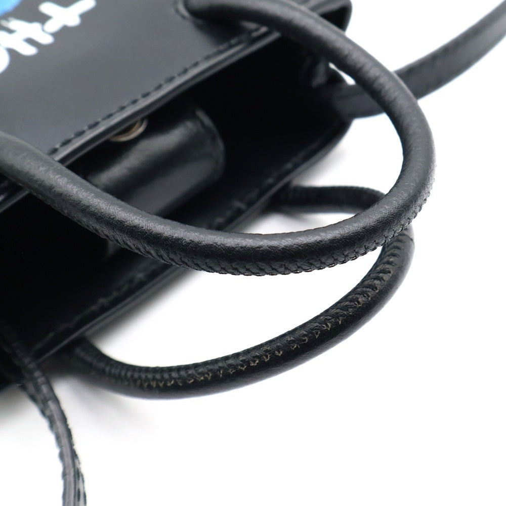 BALENCIAGA(バレンシアガ) ×Simpsons ×シンプソンズ ミニショッピングフォンホルダー ショルダーバッグ ブラック 593826