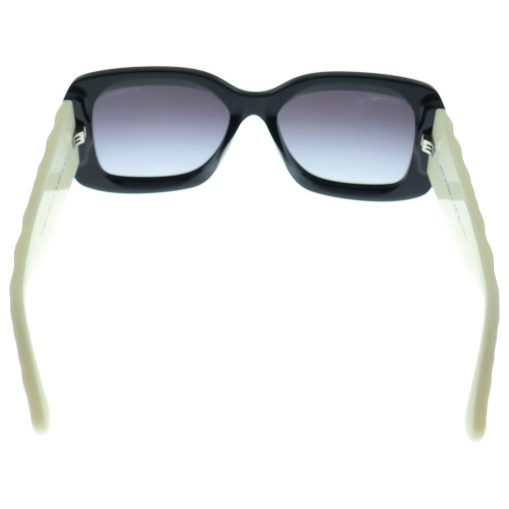 CHANEL(シャネル) ココマークテンプル スクエアレンズ サングラス アイウェア 眼鏡 ブラック/ホワイト 5483-A