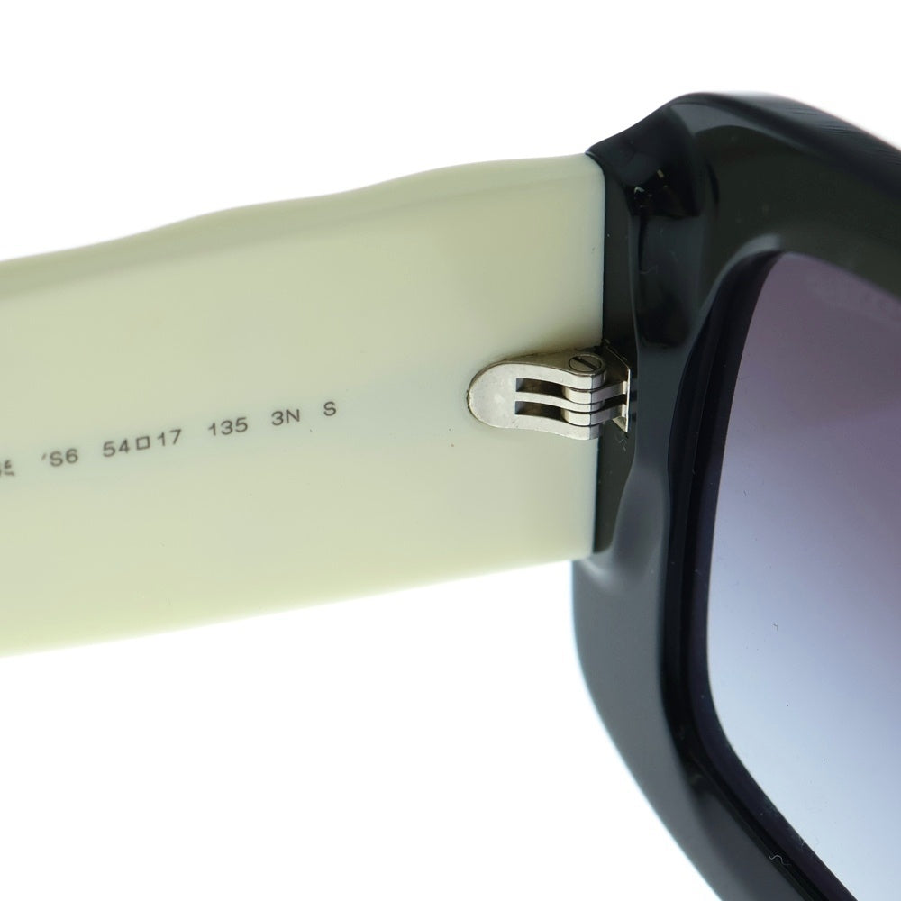 CHANEL(シャネル) ココマークテンプル スクエアレンズ サングラス アイウェア 眼鏡 ブラック/ホワイト 5483-A