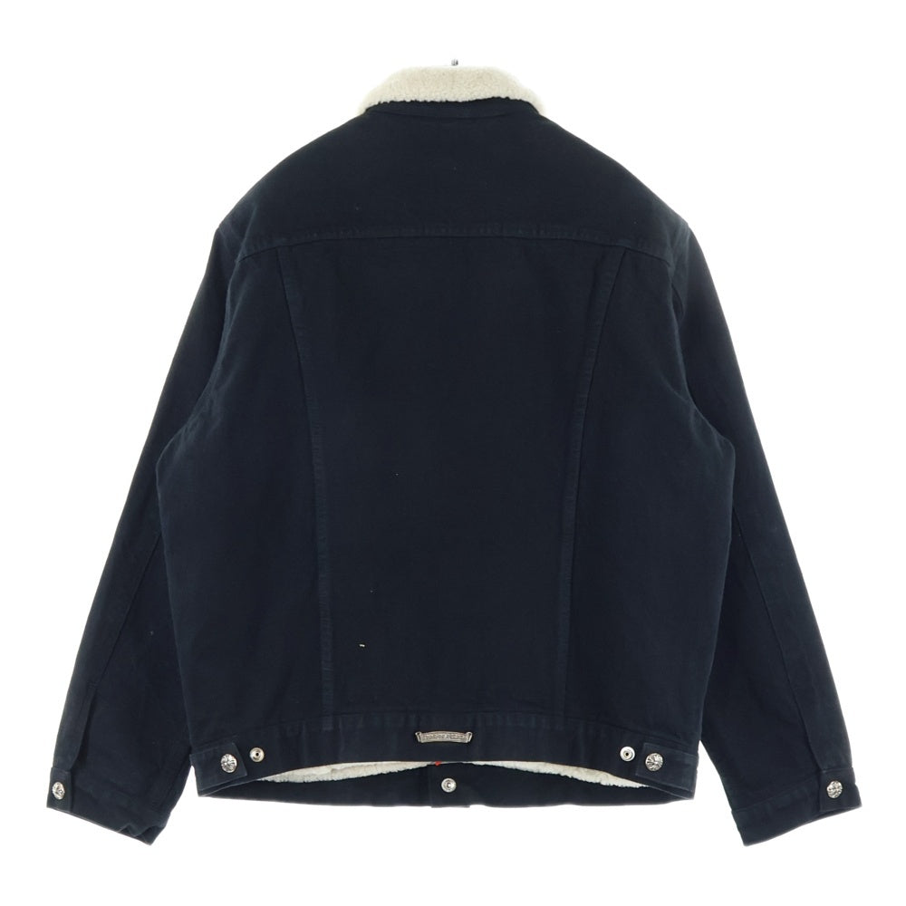 CHROME HEARTS(クロムハーツ) MOTORBREATH ムートンライナー ボアデニムジャケット ブラック