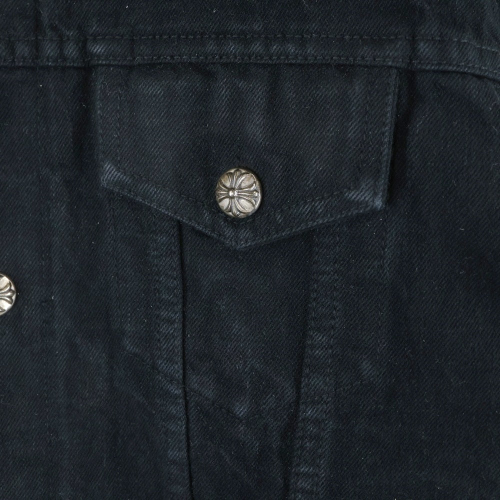 CHROME HEARTS(クロムハーツ) MOTORBREATH ムートンライナー ボアデニムジャケット ブラック