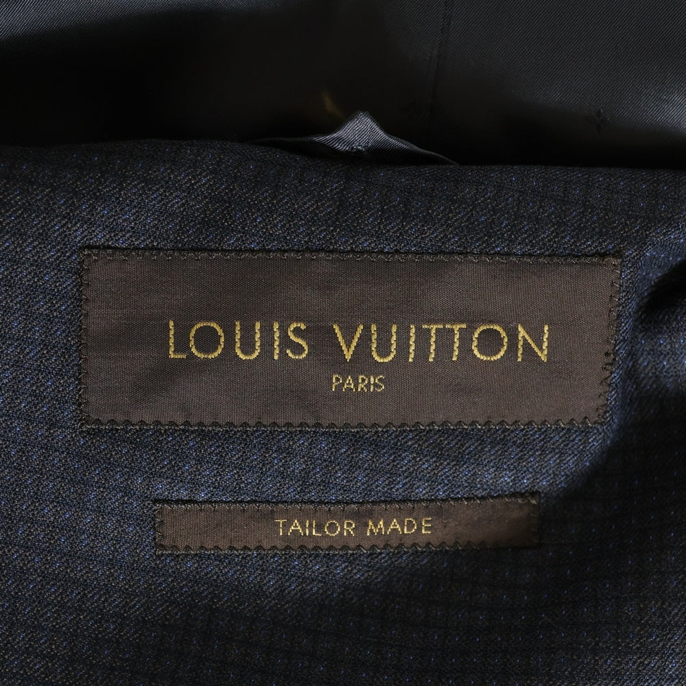 LOUIS VUITTON(ルイヴィトン) 14AW ダブルテーラードジャケット スラックスパンツ セットアップスーツ ネイビー RM142F H6CA1EWZA