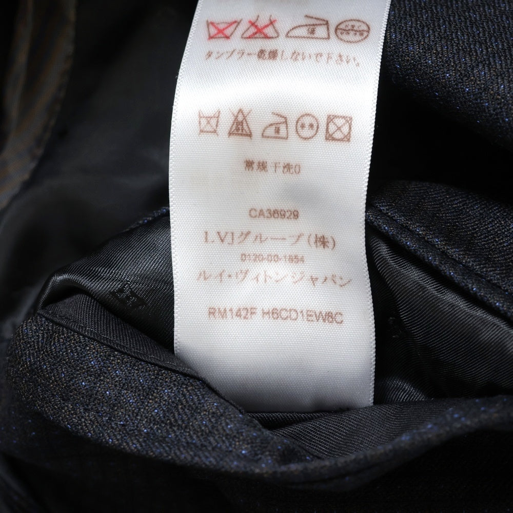 LOUIS VUITTON(ルイヴィトン) 14AW ダブルテーラードジャケット スラックスパンツ セットアップスーツ ネイビー RM142F H6CA1EWZA