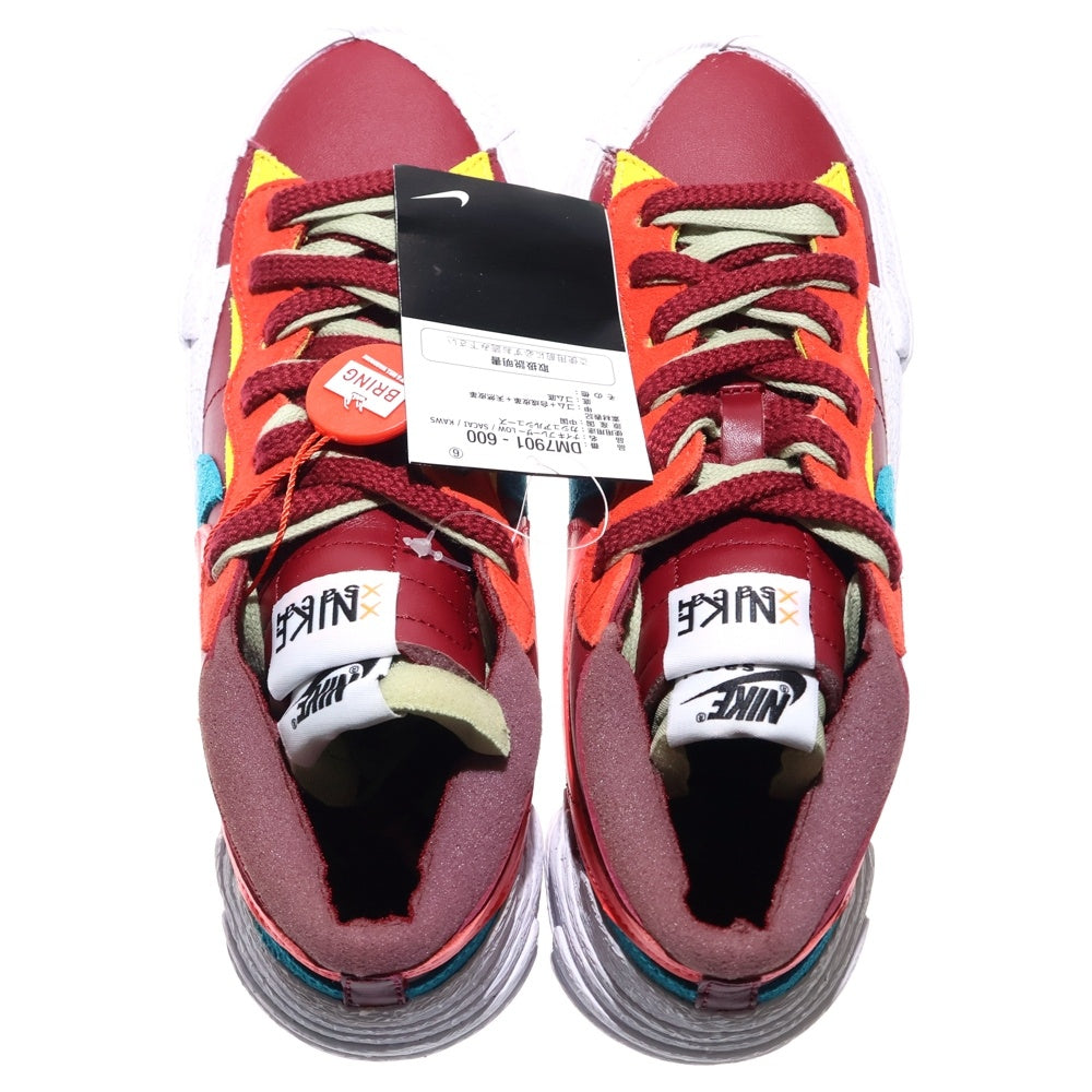 NIKE(ナイキ) ×sacai × KAWS BLAZER LOW TEAM RED サカイ カウズ ブレーザー チームレッド ローカットスニーカー マルチ US6.5/24.5cm DM7901-600