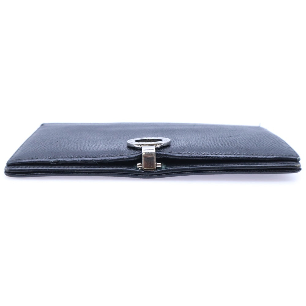 BVLGARI(ブルガリ) ビーゼロワン ロングウォレット 二つ折り長財布 レザー ブラック