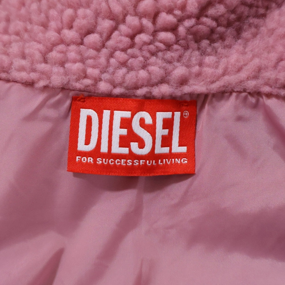 DIESEL(ディーゼル) Boa blouson ボアブルゾン フリースジャケット ピンク
