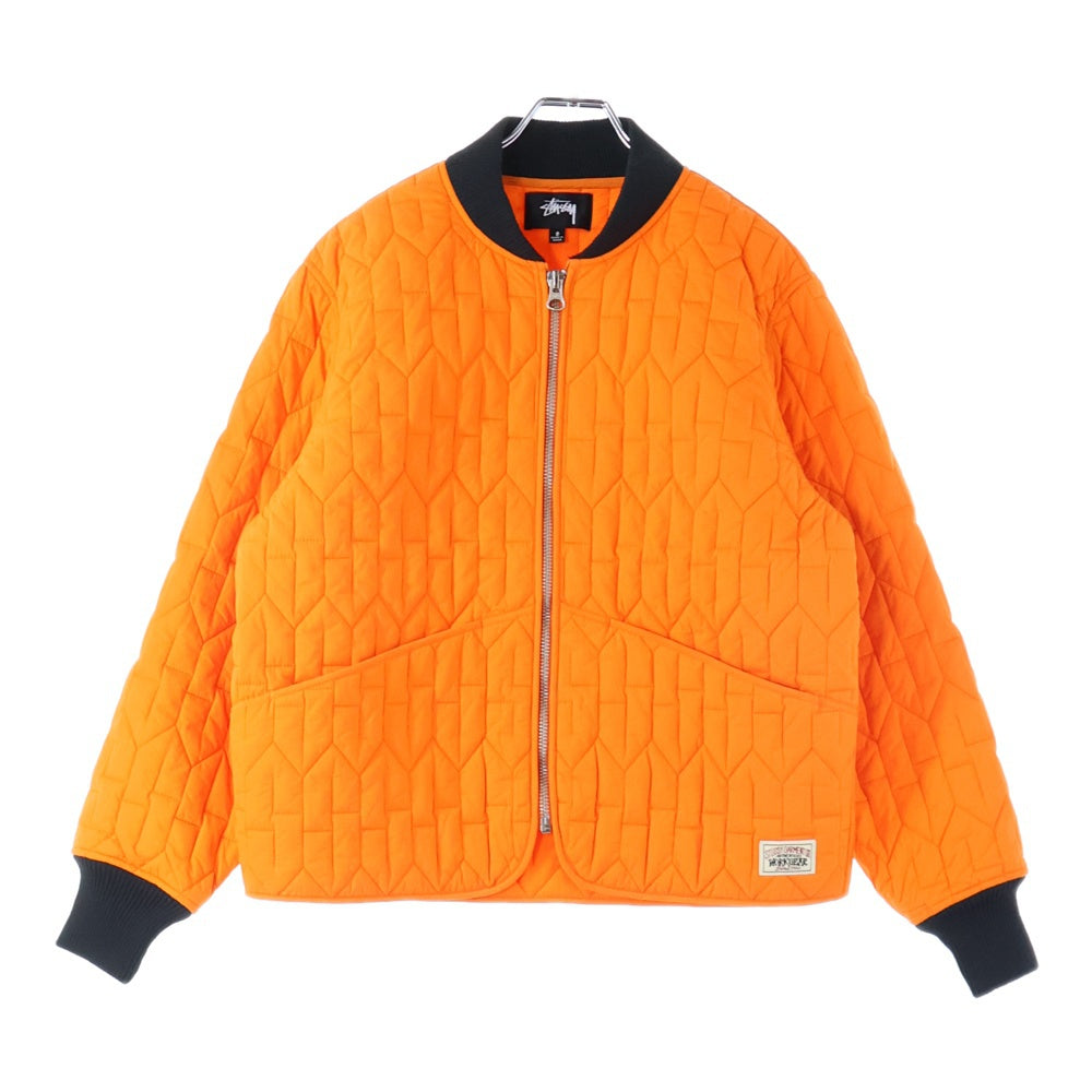 STUSSY(ステューシー) 22AW QUILTED LINER JACKET キルティング ナイロンジャケット オレンジ