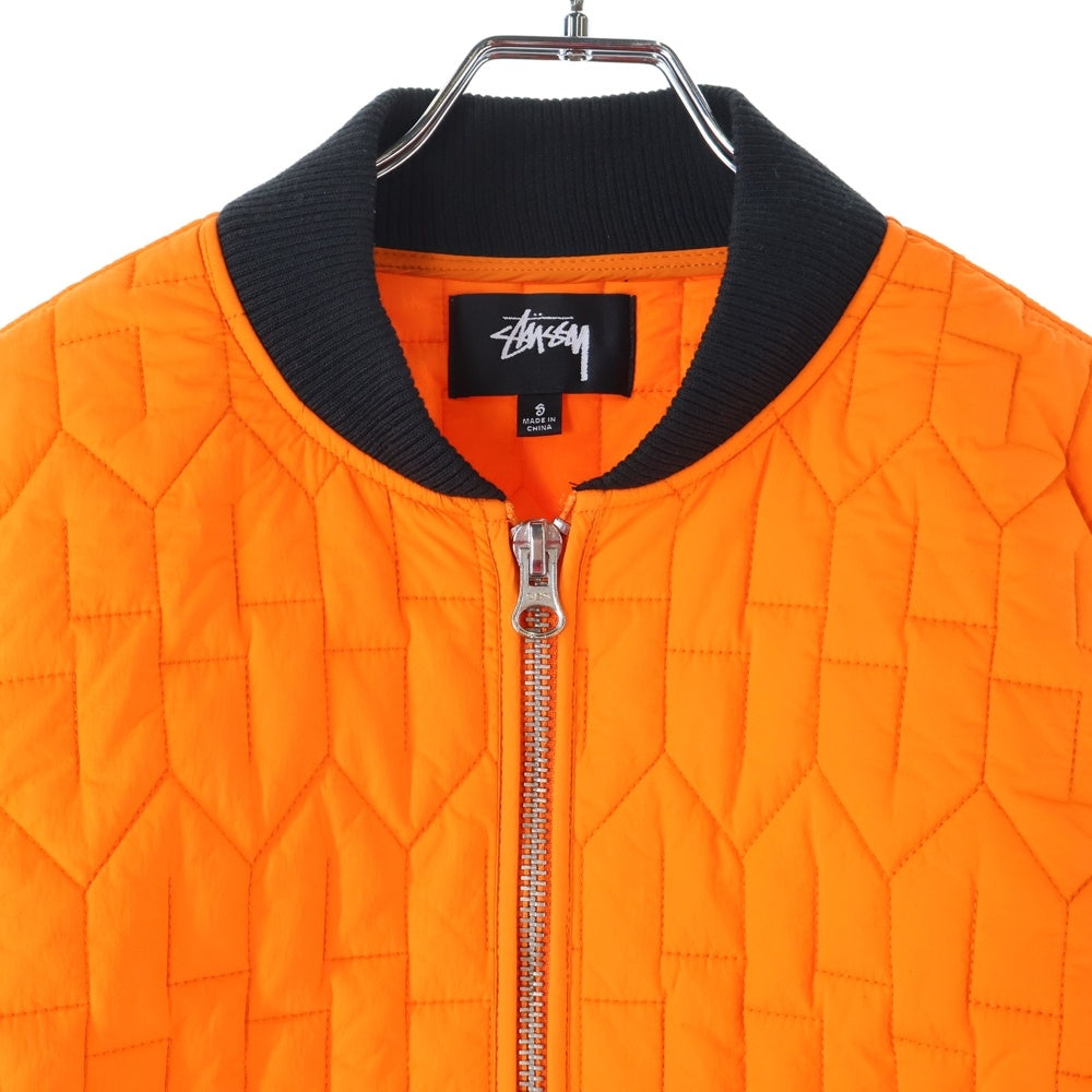 STUSSY(ステューシー) 22AW QUILTED LINER JACKET キルティング ナイロンジャケット オレンジ