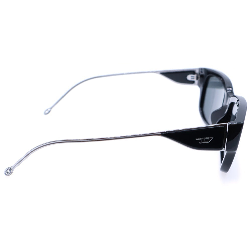 DIESEL(ディーゼル) アイウェア スクエアサングラス ブラック/シルバー