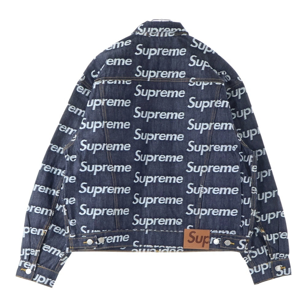 SUPREME(シュプリーム) Jacquard Logos Denim Trucker Jacket
