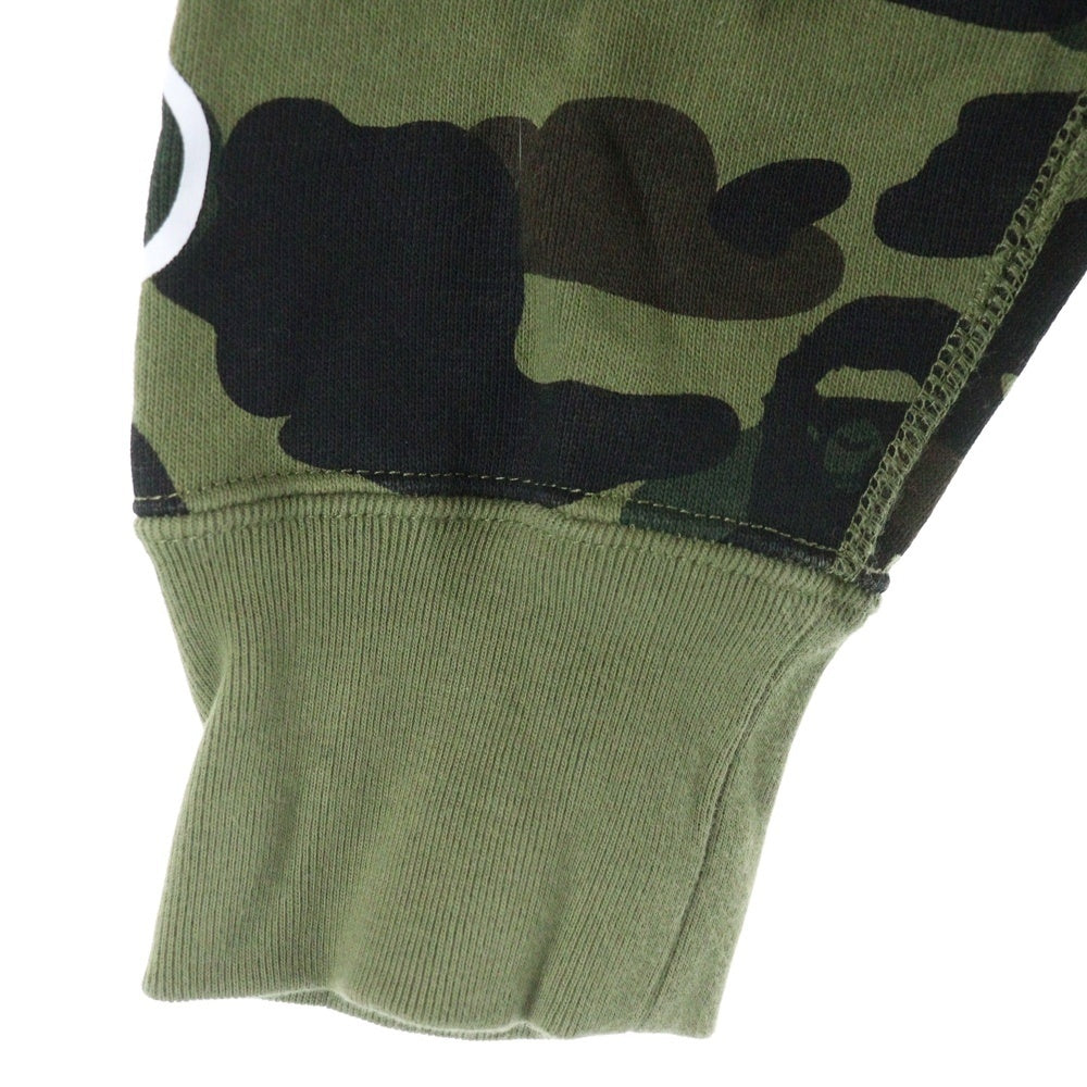 BAPE BY A BATHING APE(ベイプ ア ベイシング エイプ) Camo Shark Crew Sweatshirt シャークプリント カモフラ クルーネックスウェット トレーナー カーキ 001SWK801010M