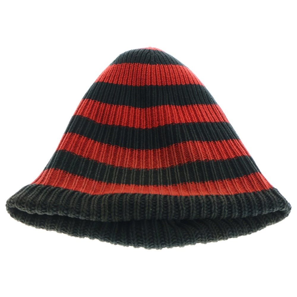 NUMBER (N)INE(ナンバーナイン) 03AW カート期 バルーンニットニットキャップ ニット帽 ブラック/レッド