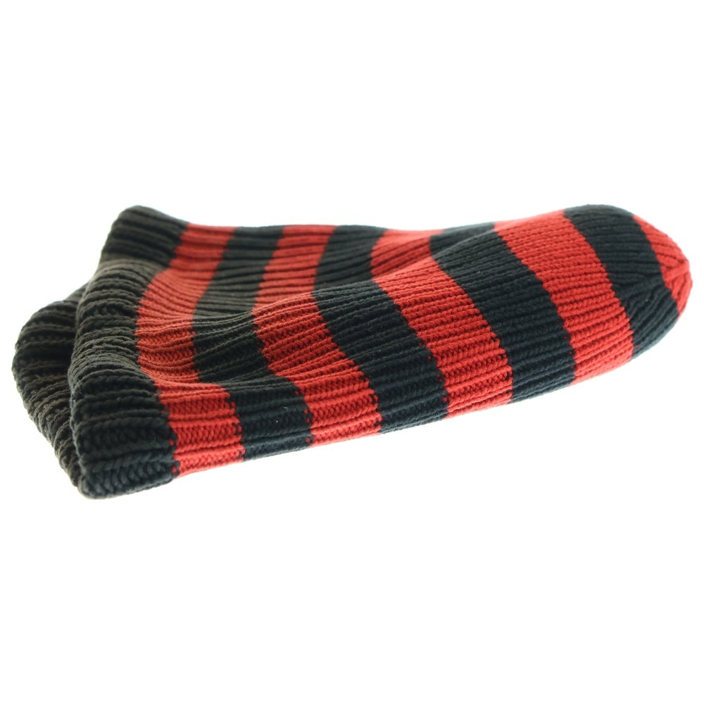 NUMBER (N)INE(ナンバーナイン) 03AW カート期 バルーンニットニットキャップ ニット帽 ブラック/レッド