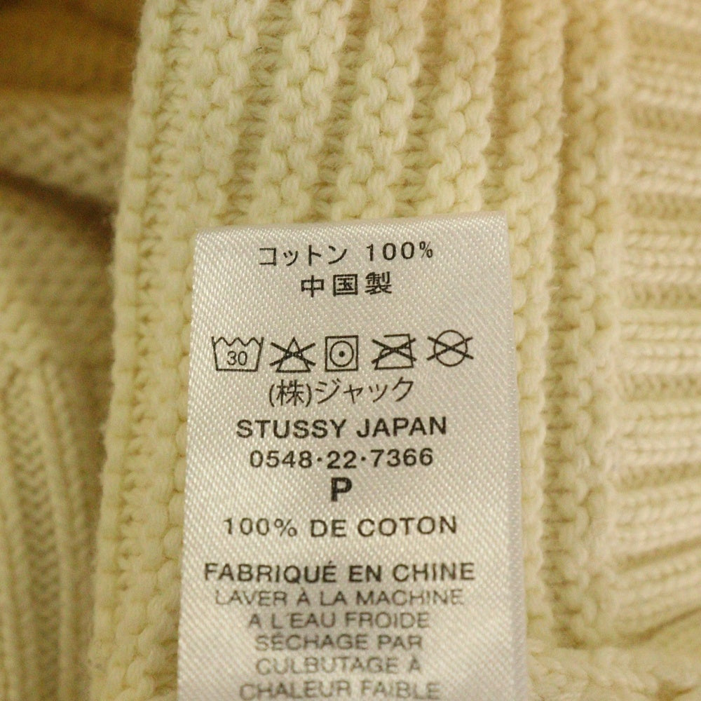 STUSSY(ステューシー) クルーネックニット セーター ベージュ