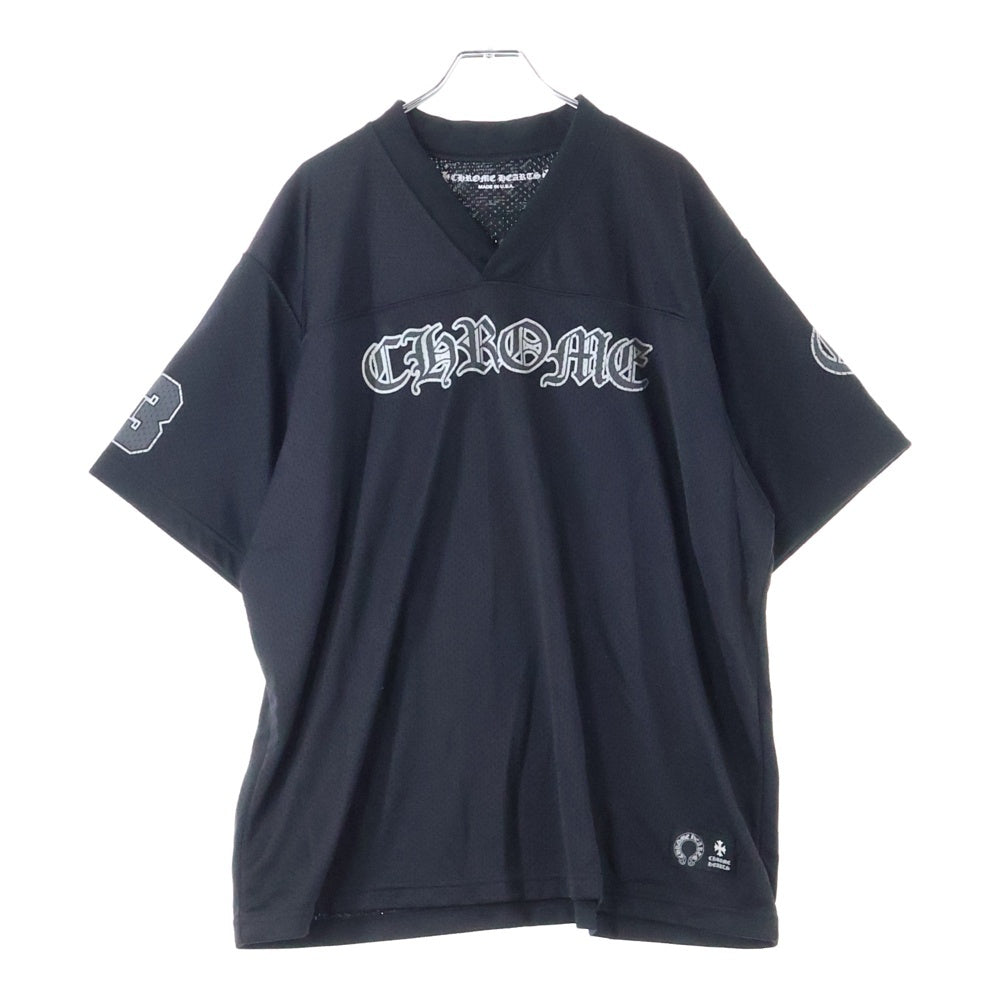 CHROME HEARTS(クロムハーツ) MESH WARM UP JERSEY TEE CHプリントメッシュジャージー半袖Tシャツ ブラック