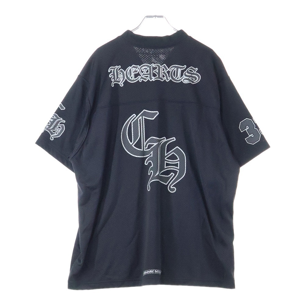 CHROME HEARTS(クロムハーツ) MESH WARM UP JERSEY TEE CHプリントメッシュジャージー半袖Tシャツ ブラック