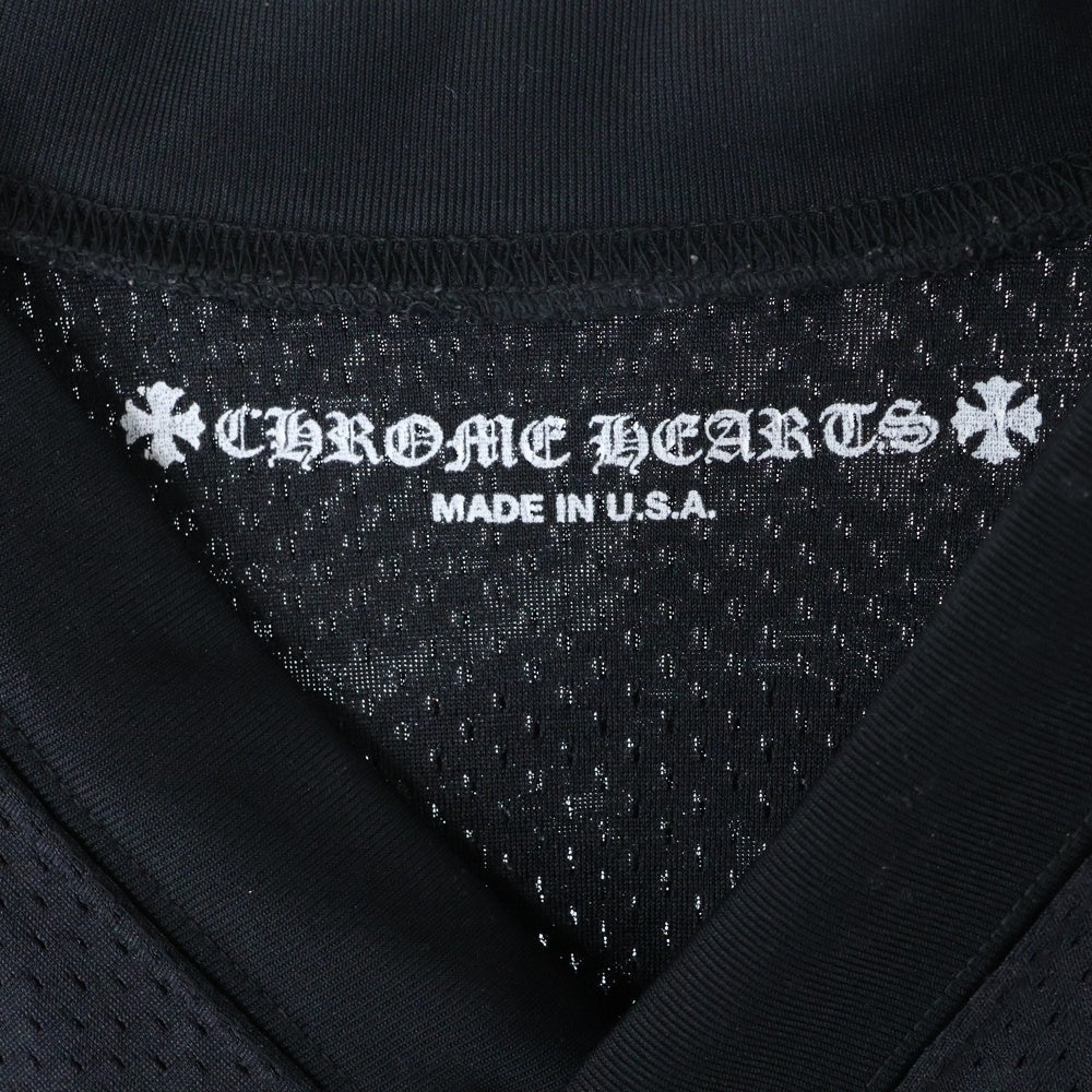 CHROME HEARTS(クロムハーツ) MESH WARM UP JERSEY TEE CHプリントメッシュジャージー半袖Tシャツ ブラック