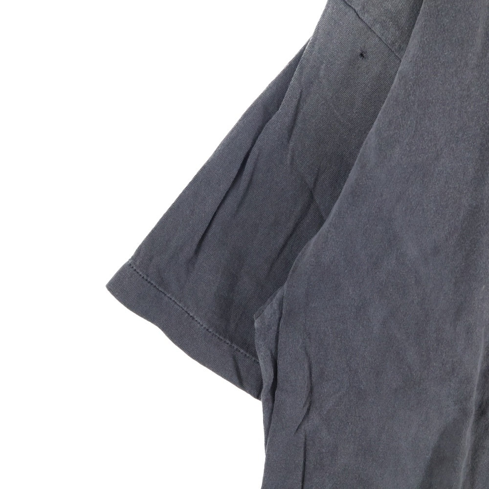 SAINT MICHAEL(セントマイケル) 25SS PSYCHOTIC SNT ヴィンテージ加工 プリントデザイン 半袖Tシャツ カットソー ブラック SM-HR8-0000-004