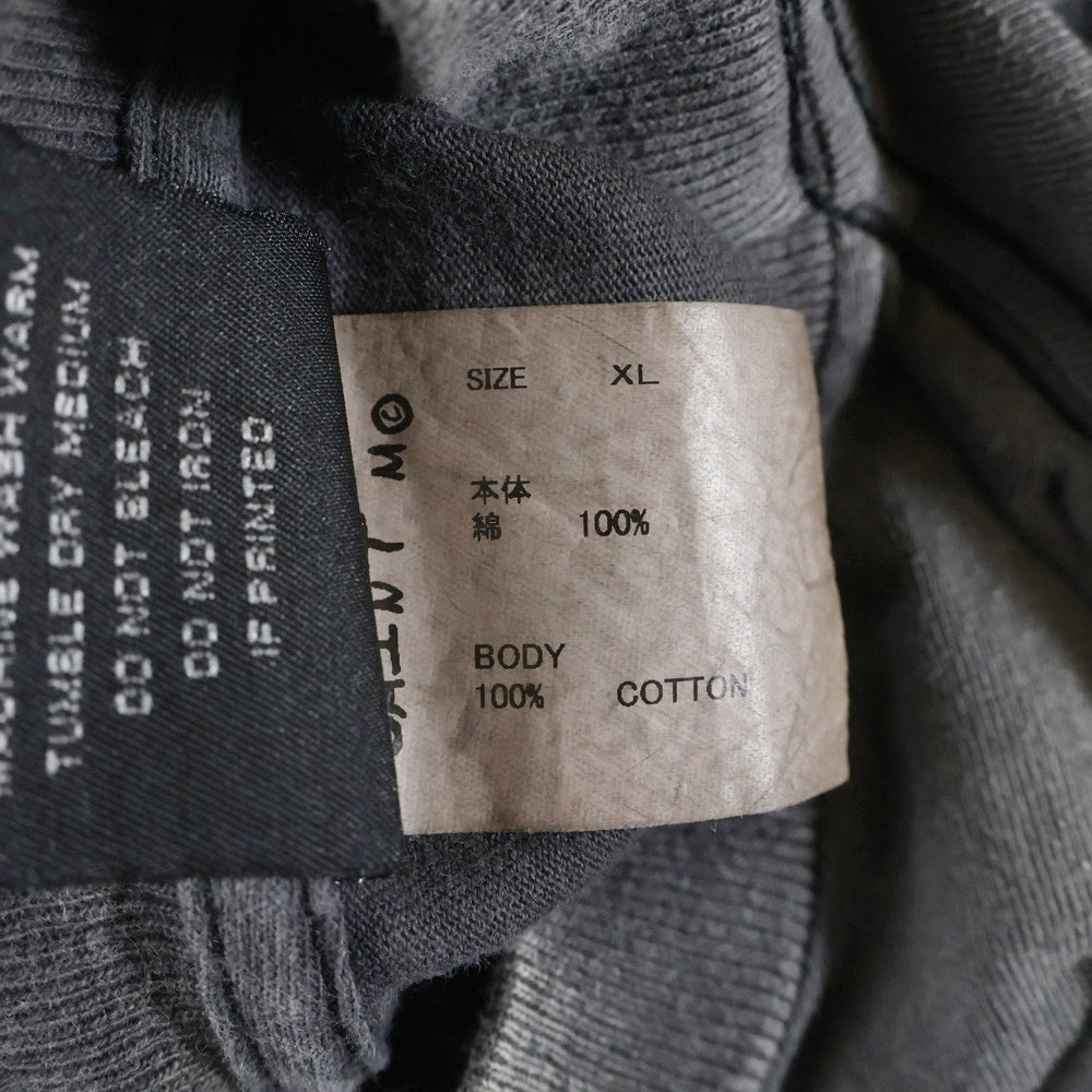 SAINT MICHAEL(セントマイケル) 25SS PSYCHOTIC SNT ヴィンテージ加工 プリントデザイン 半袖Tシャツ カットソー ブラック SM-HR8-0000-004