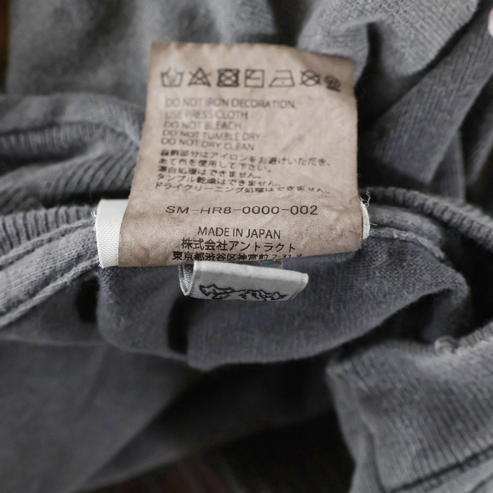 SAINT MICHAEL(セントマイケル) 25SS TEE DEVIL DADDY プリントデザイン 半袖Tシャツ カットソー グレー SM-HR8-0000-002