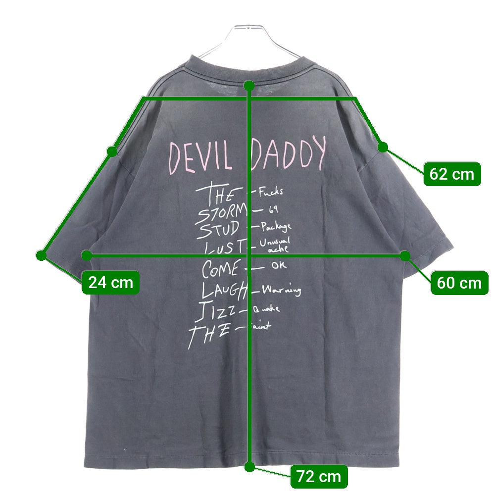 SAINT MICHAEL(セントマイケル) 25SS TEE DEVIL DADDY プリント