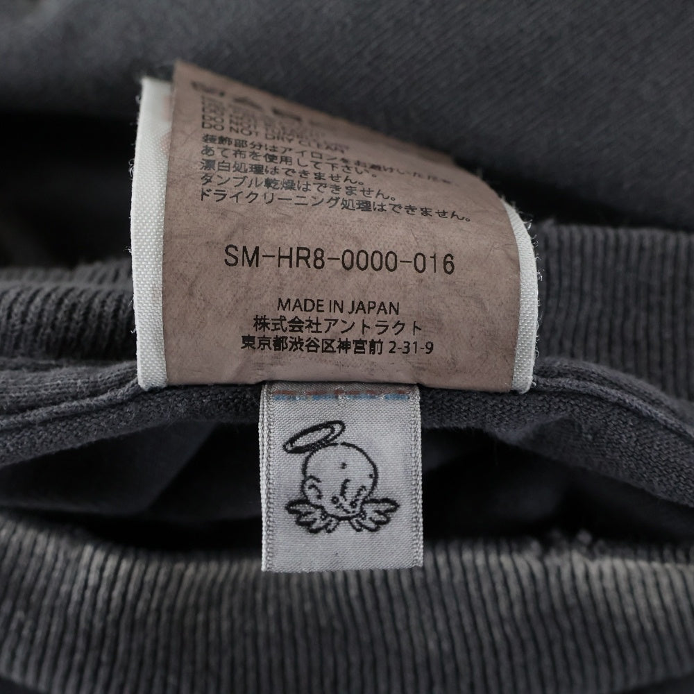 SAINT MICHAEL(セントマイケル) 25SS JESUS S/S TEE ジーザスプリントクルーネック半袖Tシャツカットソー グレー SM-HR8-0000-016