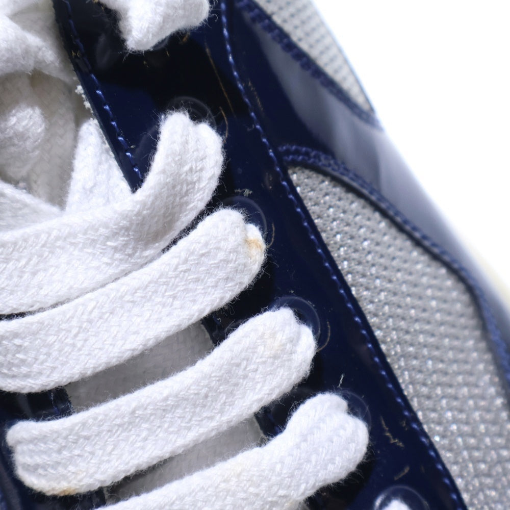 PRADA SPORT(プラダ スポーツ) アメリカズカップ パテントレザー テクニカルメッシュ ローカットスニーカー ネイビー/ホワイト 4E3400