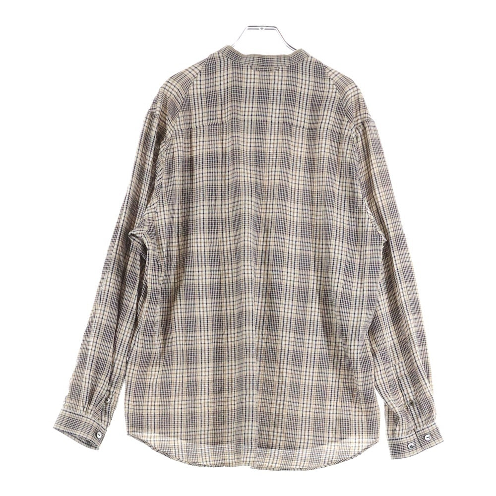 UNDERCOVER(アンダーカバー) 25AW レーヨンプルオーバーチェックシャツ ブラウン UC2E4402-3