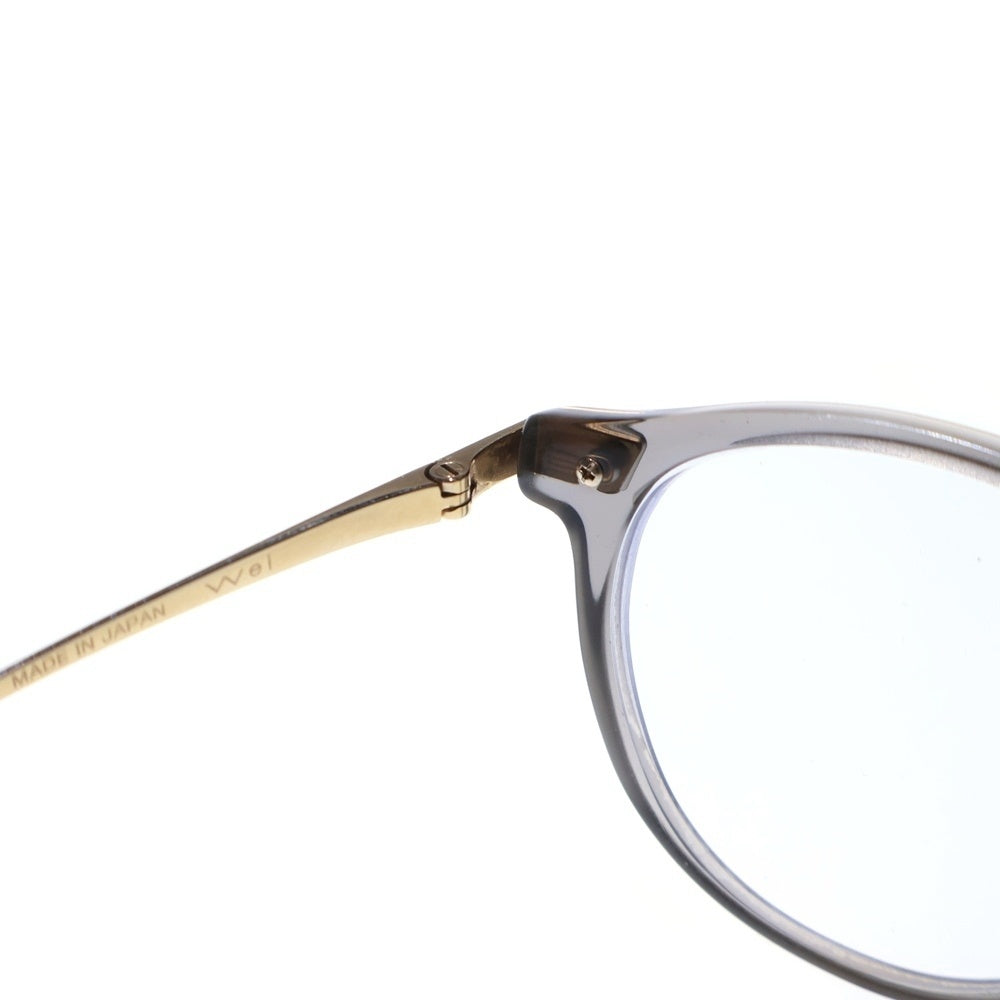 Mr.GENTLEMAN(ミスタージェントルマン) ×WHEEL 眼鏡 ボストンタイプ ネイビー/ゴールド