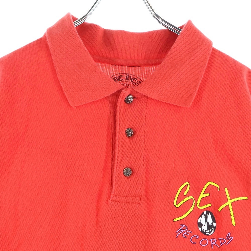 CHROME HEARTS(クロムハーツ) ×MATTY BOY STAFF POLO SHIRTS マッティボーイ スタッフ限定 半袖ポロシャツ レッド