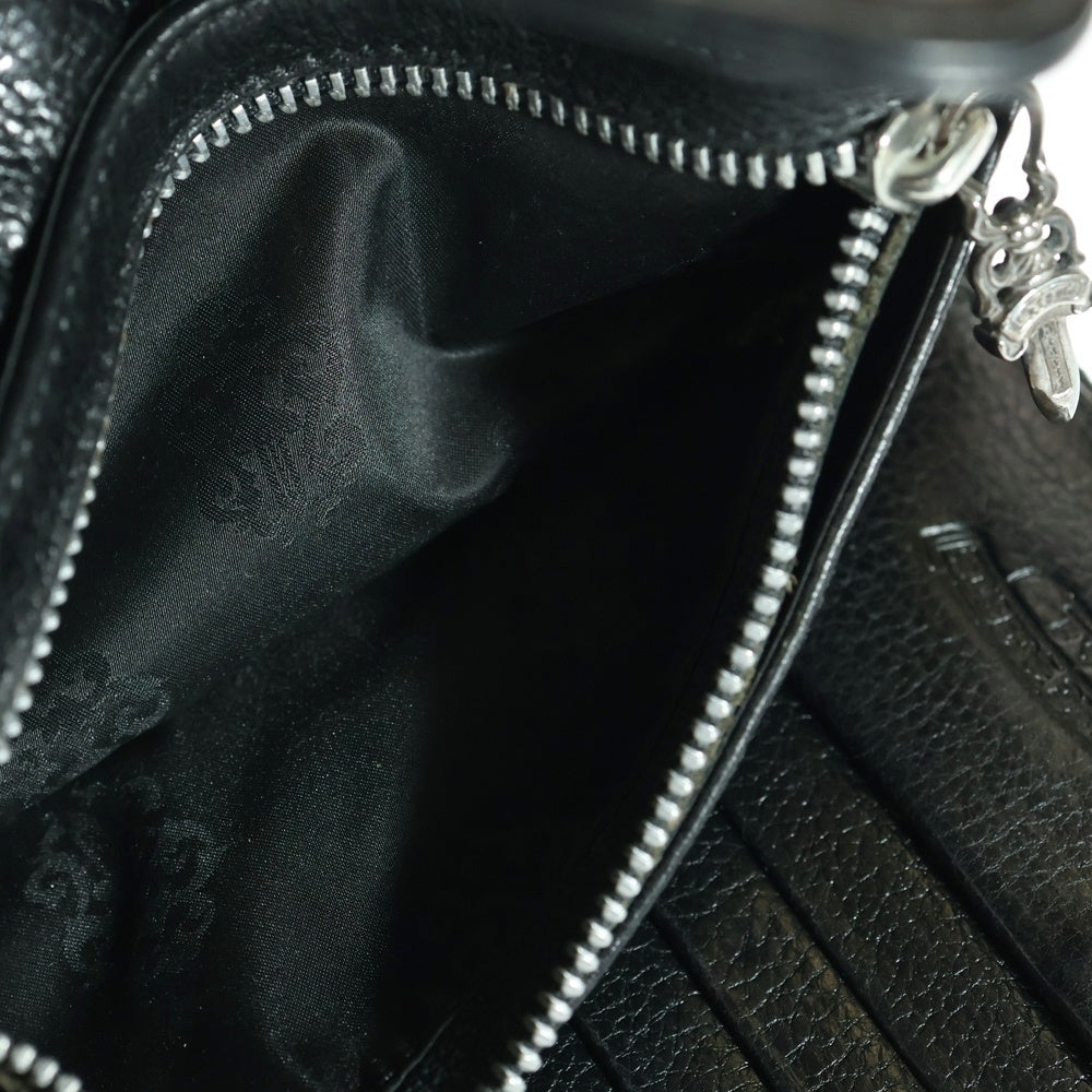 CHROME HEARTS(クロムハーツ) WAVE ウェーブ レザーウォレット 財布 ブラック BCA374