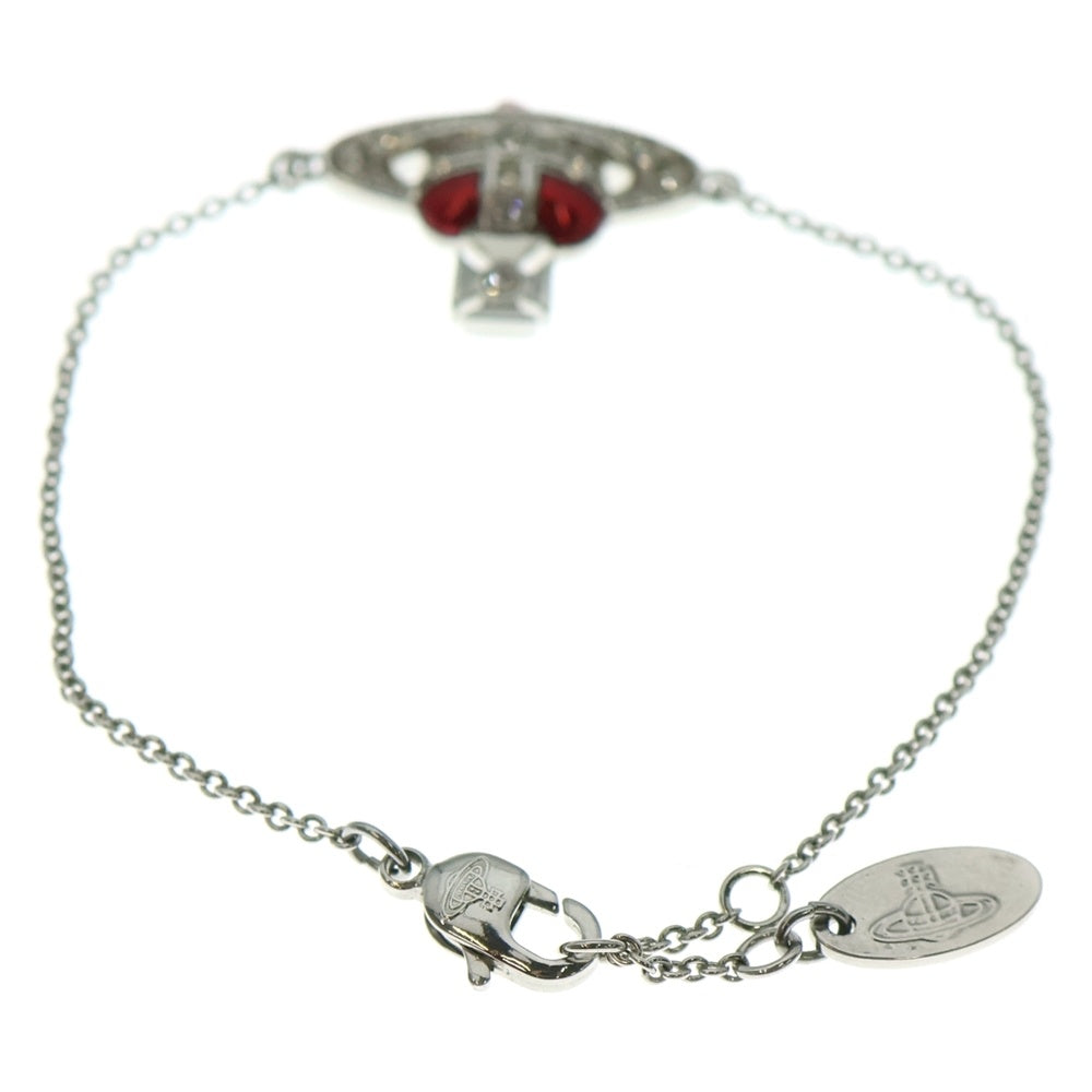 Vivienne Westwood(ヴィヴィアンウエストウッド) ラインストーン ディアマンテハート ブレスレット シルバー