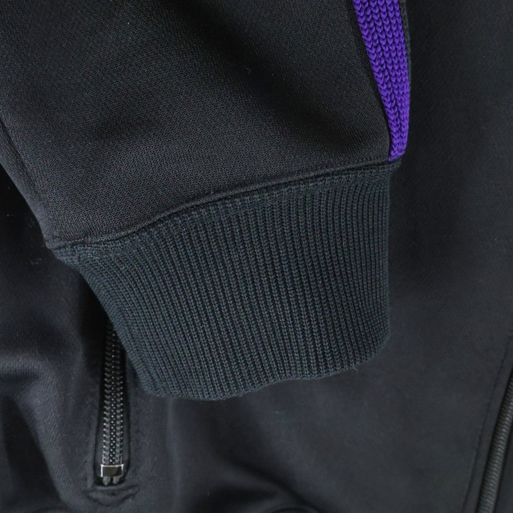 Needles(ニードルス) パピヨン刺繍 アームライン トラックジャケット スウェット ブラック LQ385