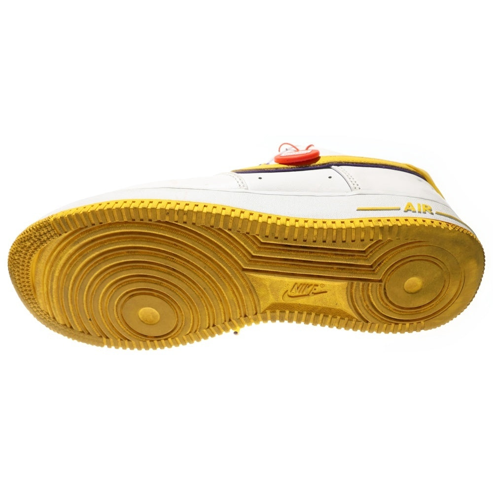 NIKE(ナイキ) Nike Air Force 1 Low Retro QS KB エアフォース1ロー レトロ クイックストライク コービー・ブライアント ホワイト/イエロー/パープル FZ1151-100