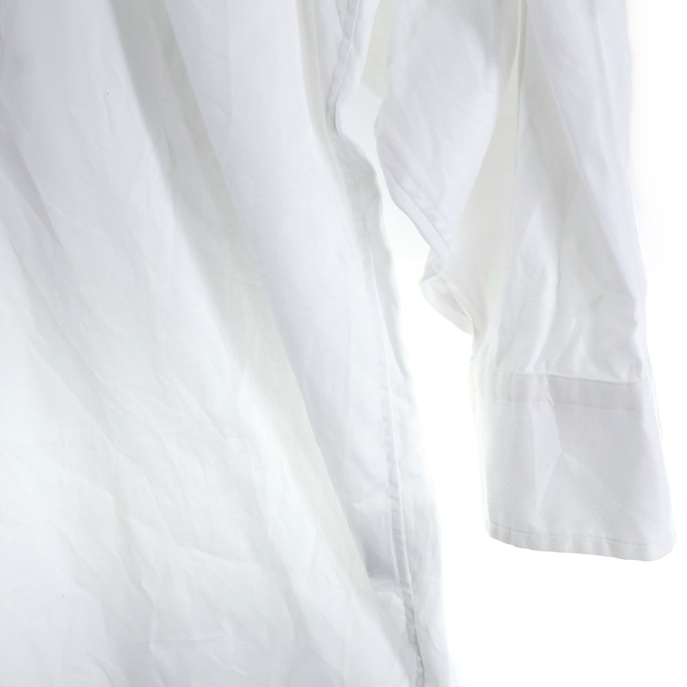 HYKE(ハイク) 24SS オーバーサイズコットン長袖シャツ ホワイト 241-15209 008